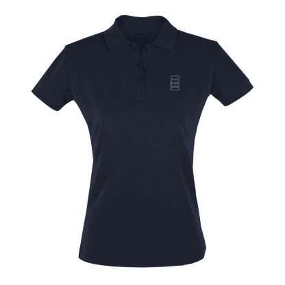 Monaco Midnight - Women's Tennis Polo Shirt fitted cut - Golden Slam Tennis Apparel