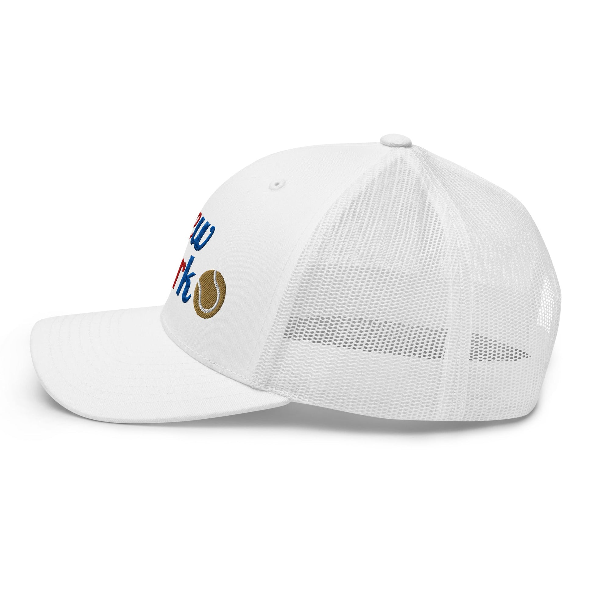 New York Tennis Trucker Cap USA white - Golden Slam Tennis Apparel