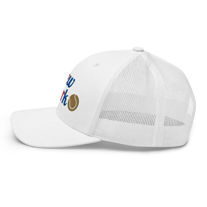 New York Tennis Trucker Cap USA white - Golden Slam Tennis Apparel