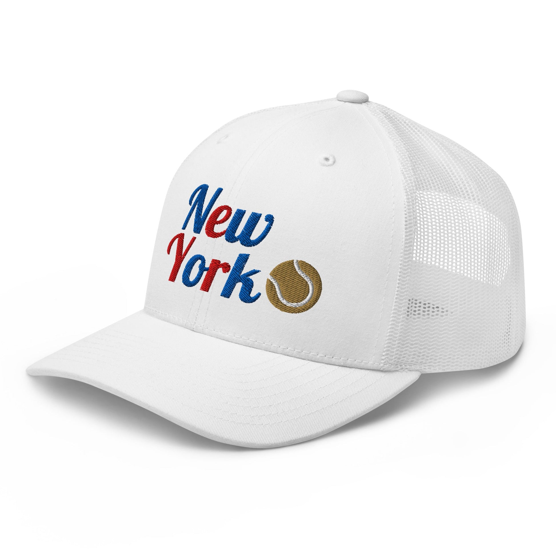 New York Tennis Trucker Cap USA white - Golden Slam Tennis Apparel