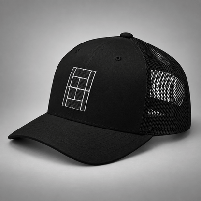 Night Session Trucker Cap - Golden Slam Tennis Apparel
