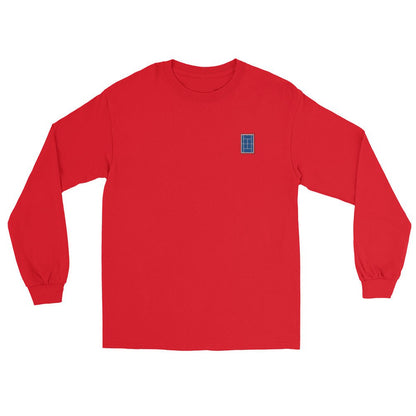 NYC Tennis Long Sleeve Shirt red - Golden Slam Tennis Apparel