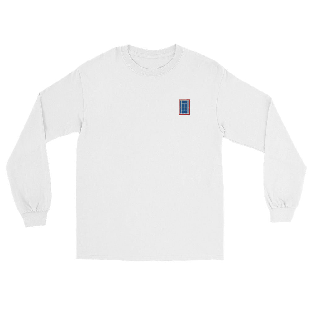 NYC Tennis Long Sleeve Shirt white - Golden Slam Tennis Apparel