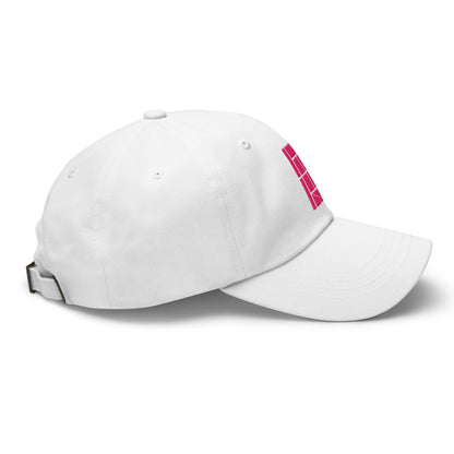 PINK COURT Tennis baseball cap, white - Golden Slam Tennis Apparel