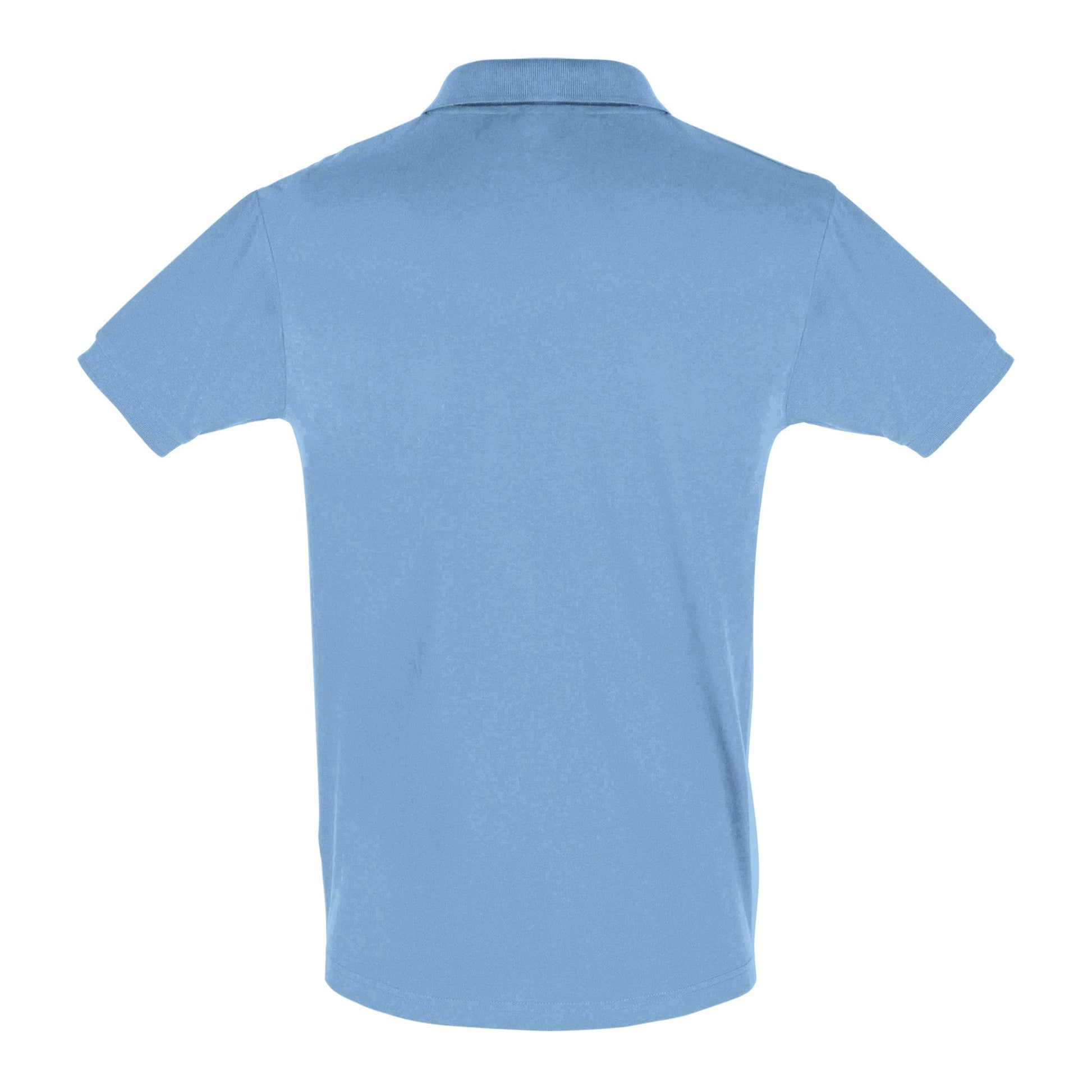Riviera Blue - Men's Tennis Polo Shirt fitted cut - Golden Slam Tennis Apparel