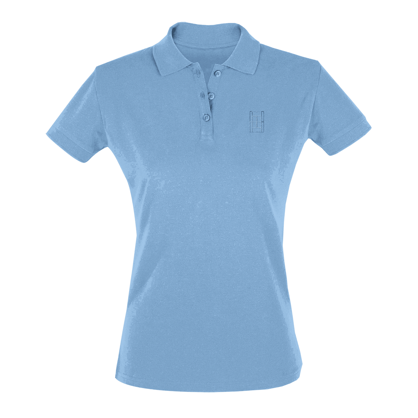 Riviera Blue - Women's Tennis Polo Shirt fitted cut - Golden Slam Tennis Apparel