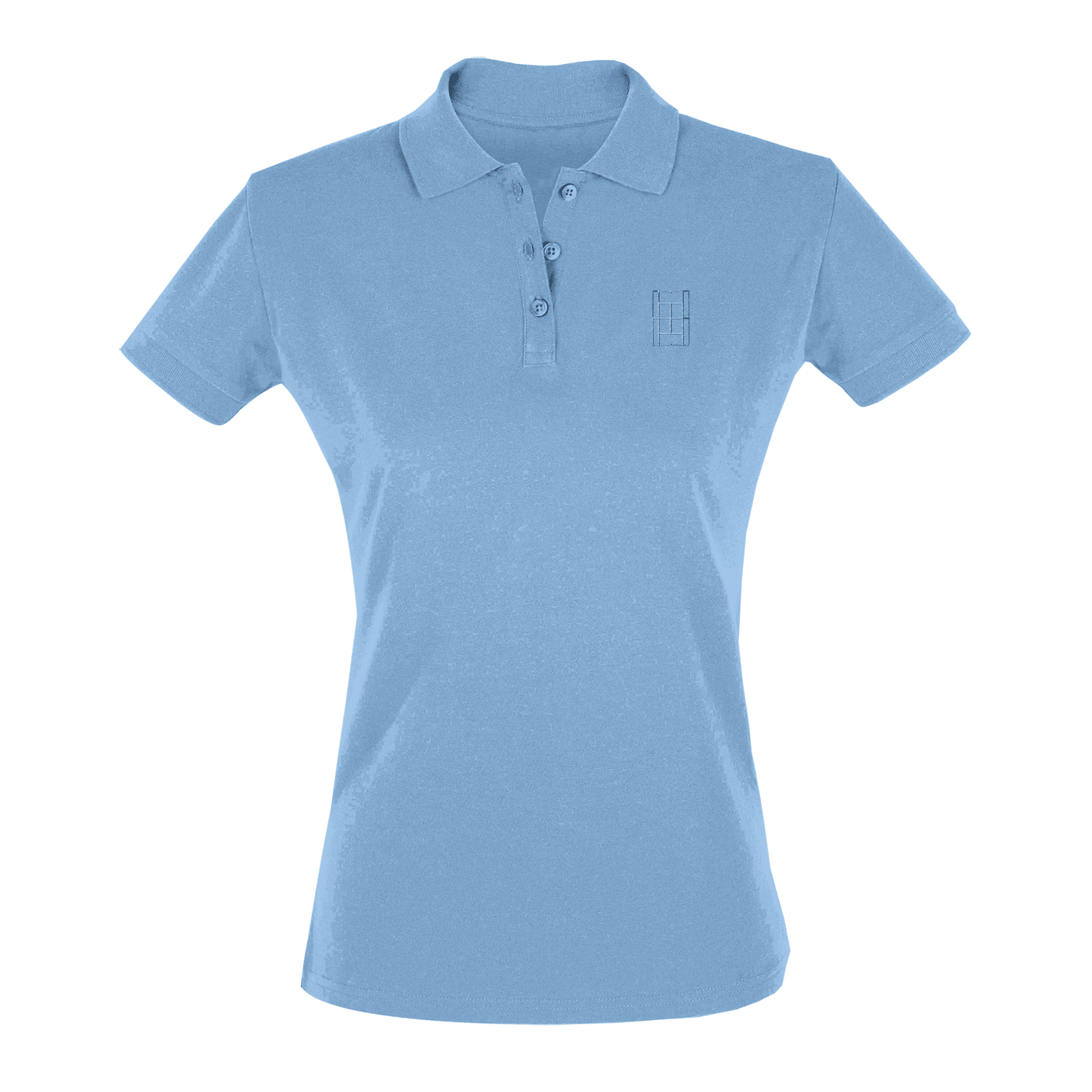 Riviera Blue - Women's Tennis Polo Shirt fitted cut - Golden Slam Tennis Apparel