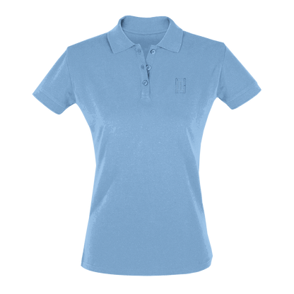 Riviera Blue - Women's Tennis Polo Shirt fitted cut - Golden Slam Tennis Apparel