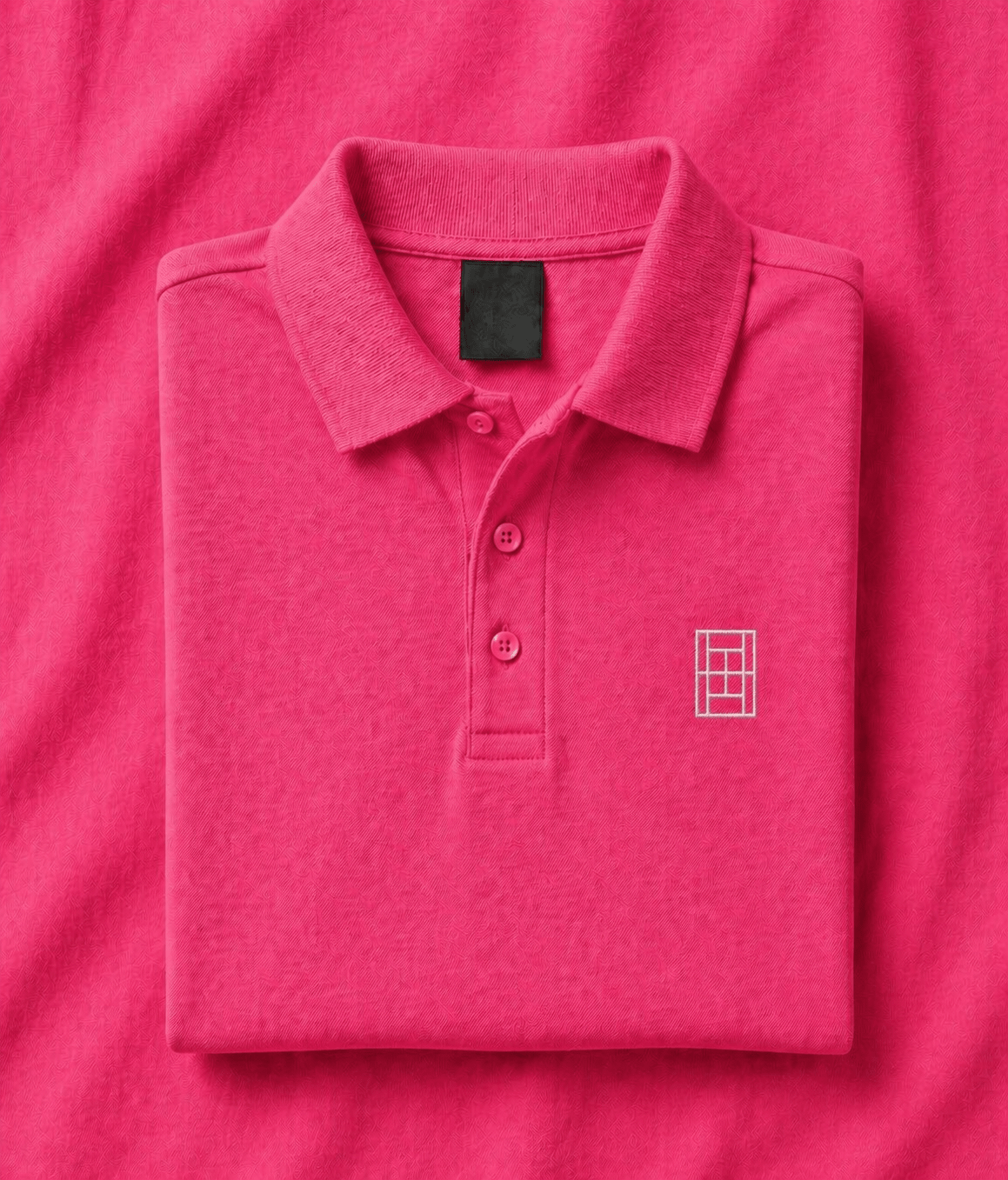 Rose Court - Men's Tennis Polo Shirt fitted cut - Golden Slam Tennis Apparel
