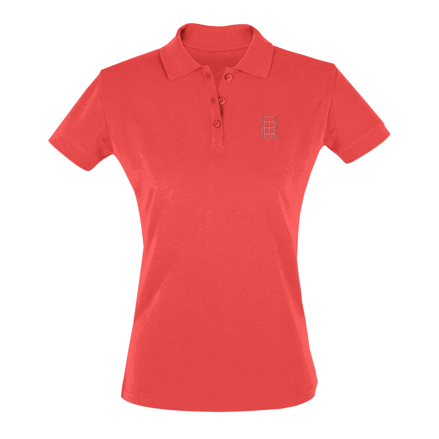 Rose Court - Women's Tennis Polo Shirt fitted cut - Golden Slam Tennis Apparel