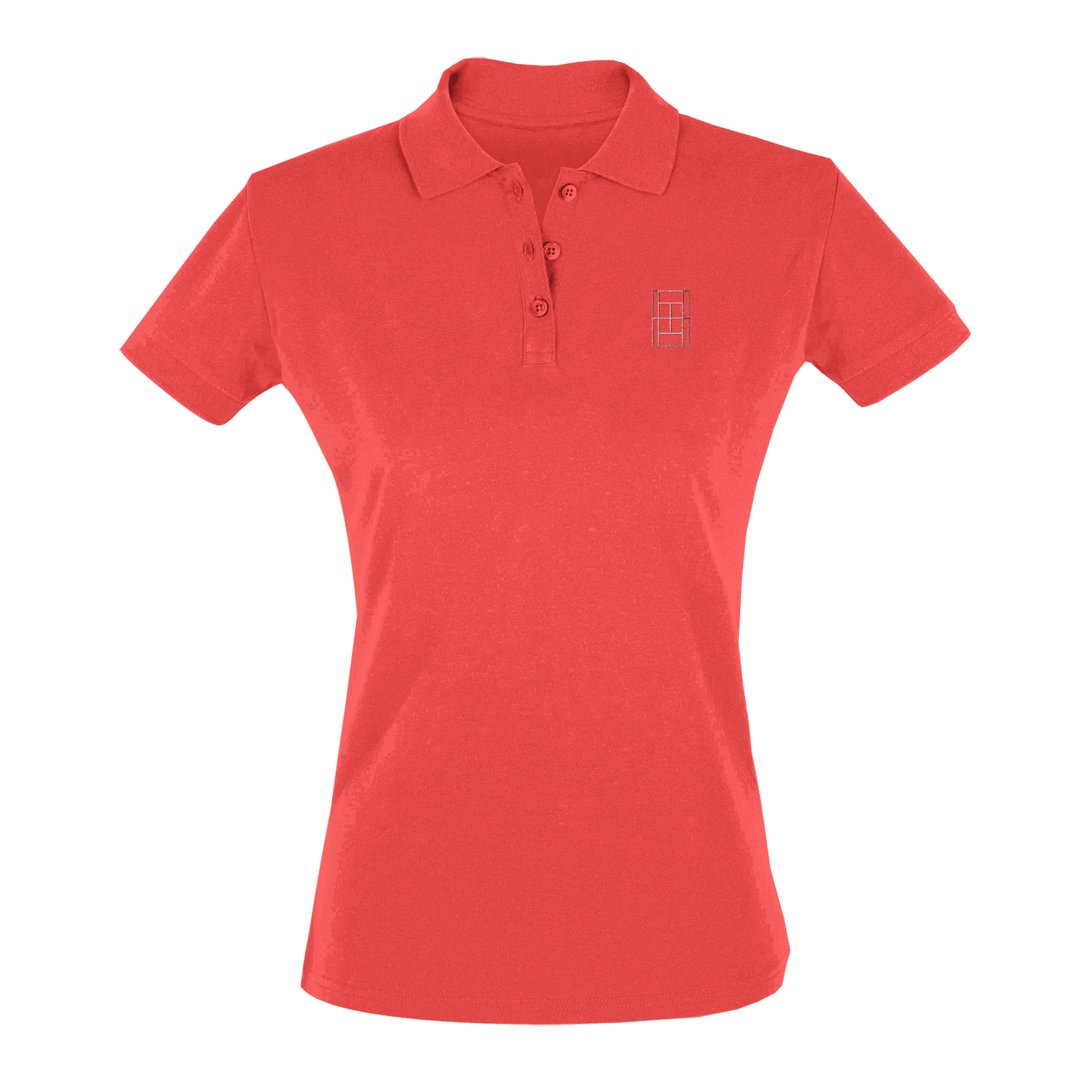Rose Court - Women's Tennis Polo Shirt fitted cut - Golden Slam Tennis Apparel