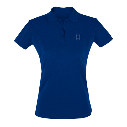 Royal Court Blue - Women's Tennis Polo Shirt fitted cut - Golden Slam Tennis Apparel