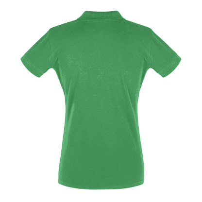 Smash Green - Women's Tennis Polo Shirt fitted cut - Golden Slam Tennis Apparel