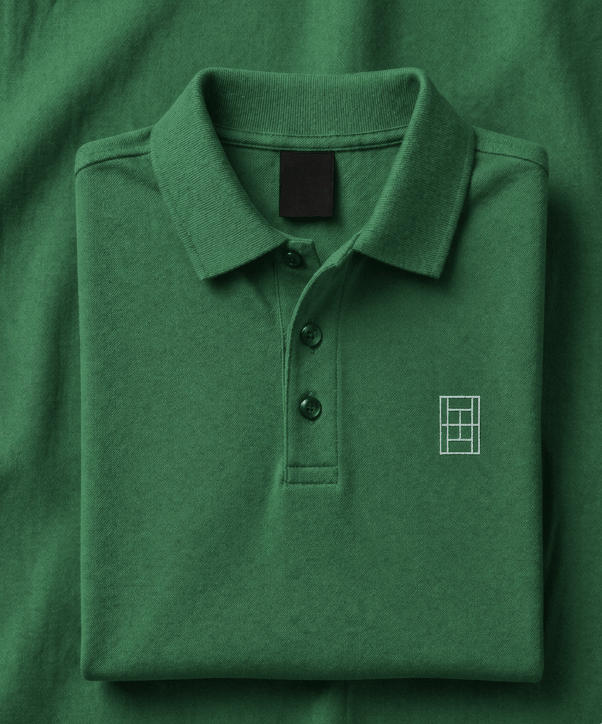 Smash Green - Women's Tennis Polo Shirt fitted cut - Golden Slam Tennis Apparel