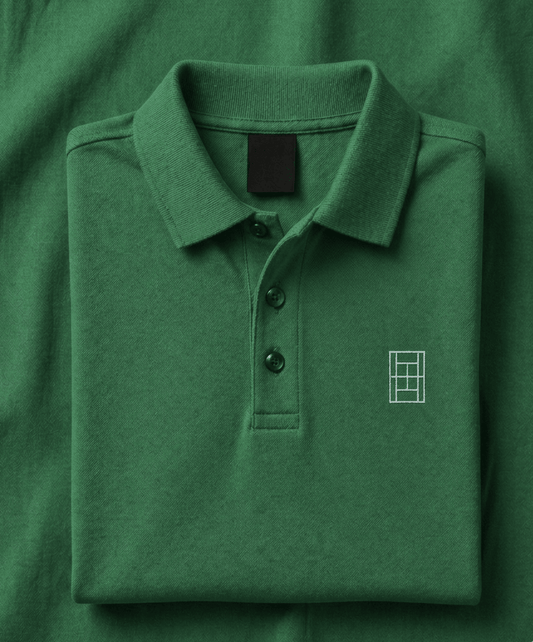 Smash Green - Women's Tennis Polo Shirt fitted cut - Golden Slam Tennis Apparel