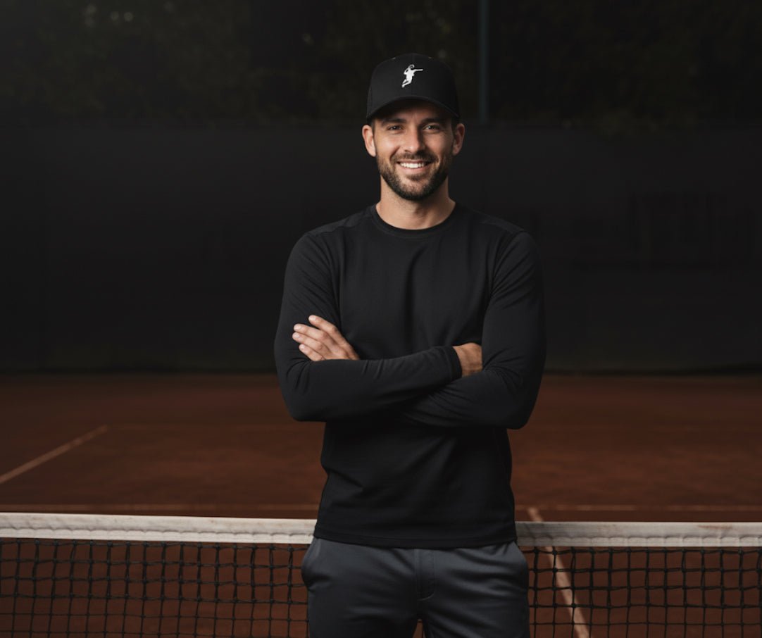 SMASH Tennis Trucker Cap black - Golden Slam Tennis Apparel