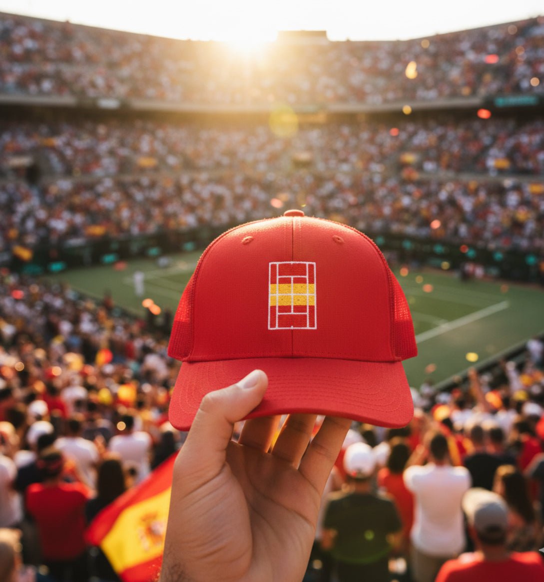 SPAIN Tennis Trucker Cap - Golden Slam Tennis Apparel