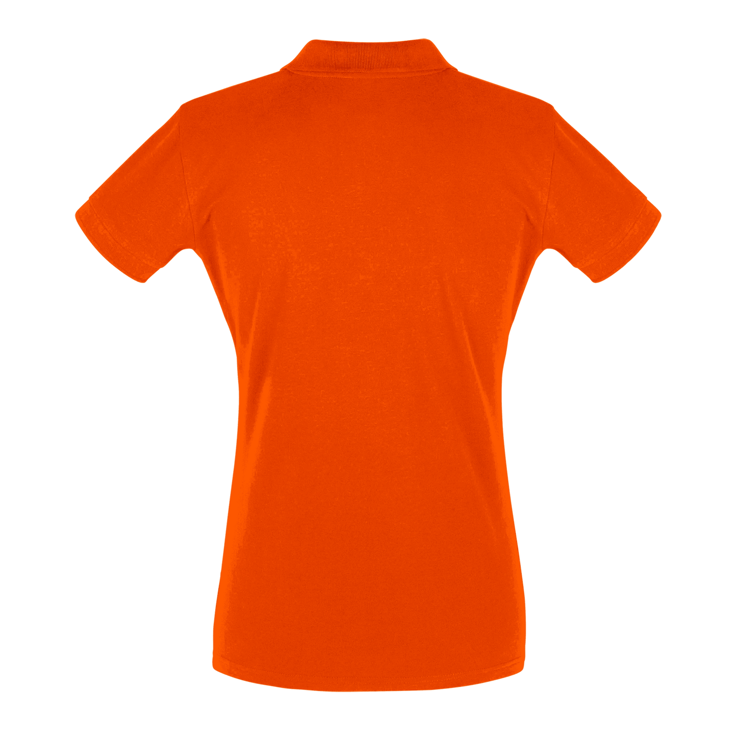 Sunset Orange - Women's Tennis Polo Shirt fitted cut - Golden Slam Tennis Apparel