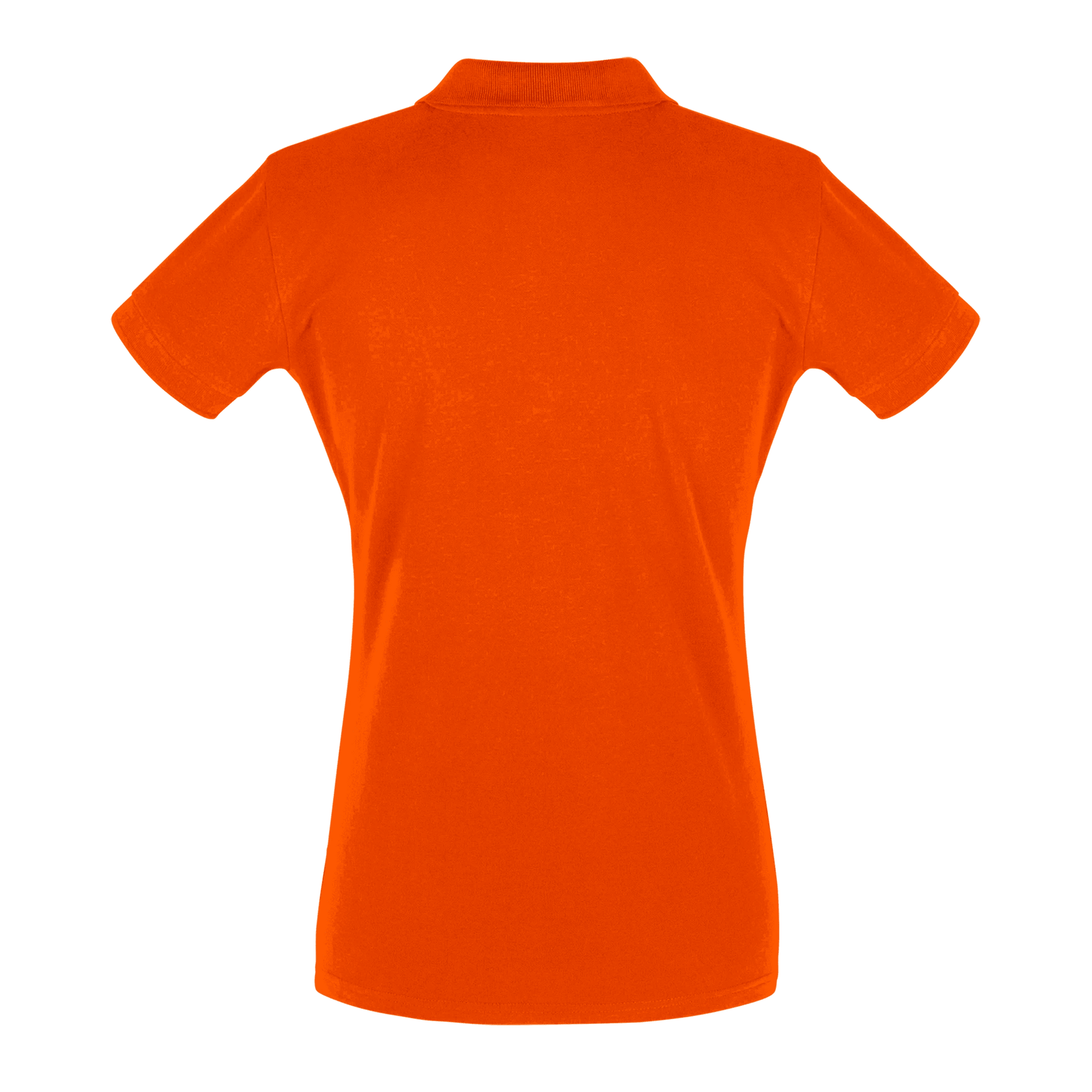 Sunset Orange - Women's Tennis Polo Shirt fitted cut - Golden Slam Tennis Apparel