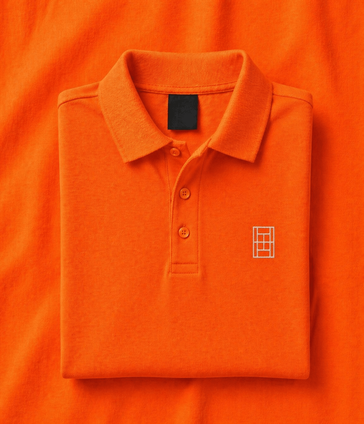 Sunset Orange - Women's Tennis Polo Shirt fitted cut - Golden Slam Tennis Apparel