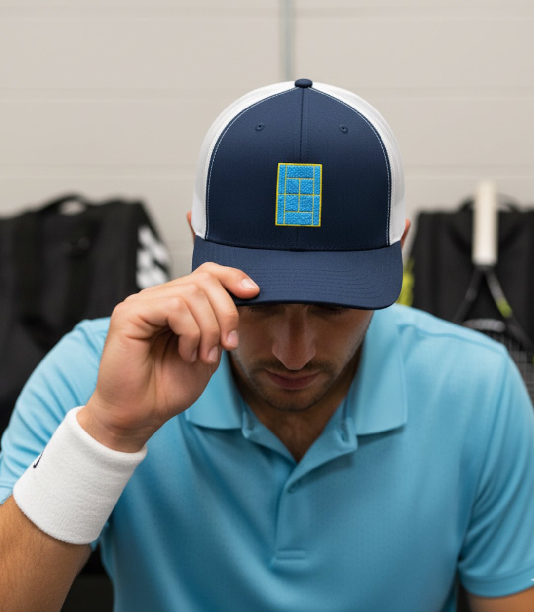 SWEDEN Tennis Trucker Cap - Golden Slam Tennis Apparel