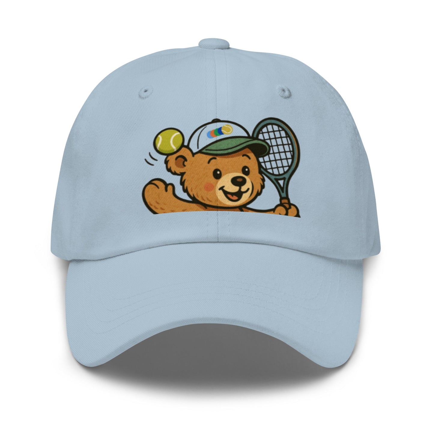 Teddy bear tennis cap light blue - Golden Slam Tennis Apparel