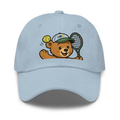 Teddy bear tennis cap light blue - Golden Slam Tennis Apparel