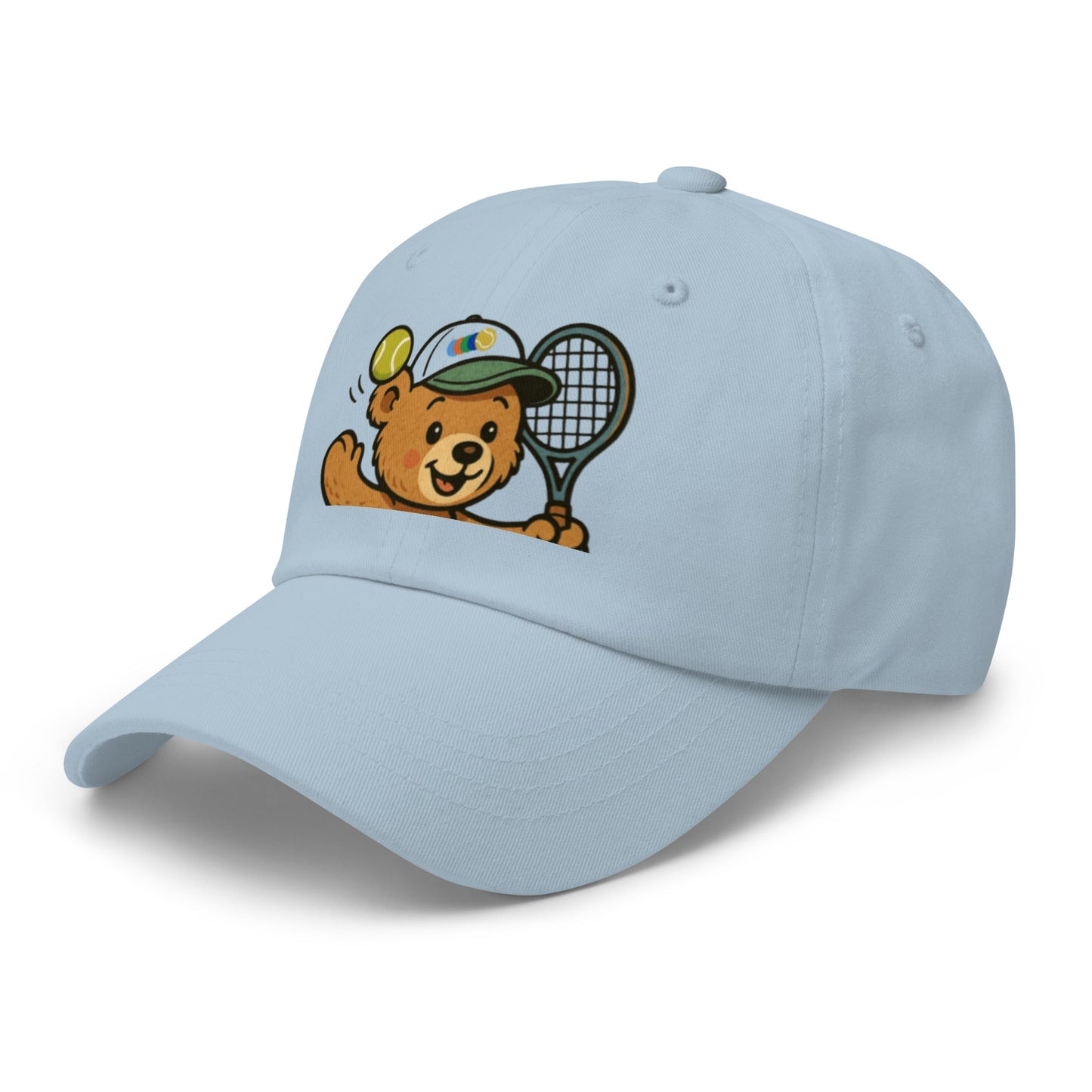 Teddy bear tennis cap light blue - Golden Slam Tennis Apparel