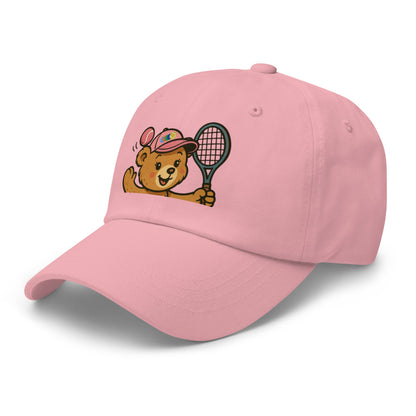 Teddy bear tennis cap pink - Golden Slam Tennis Apparel