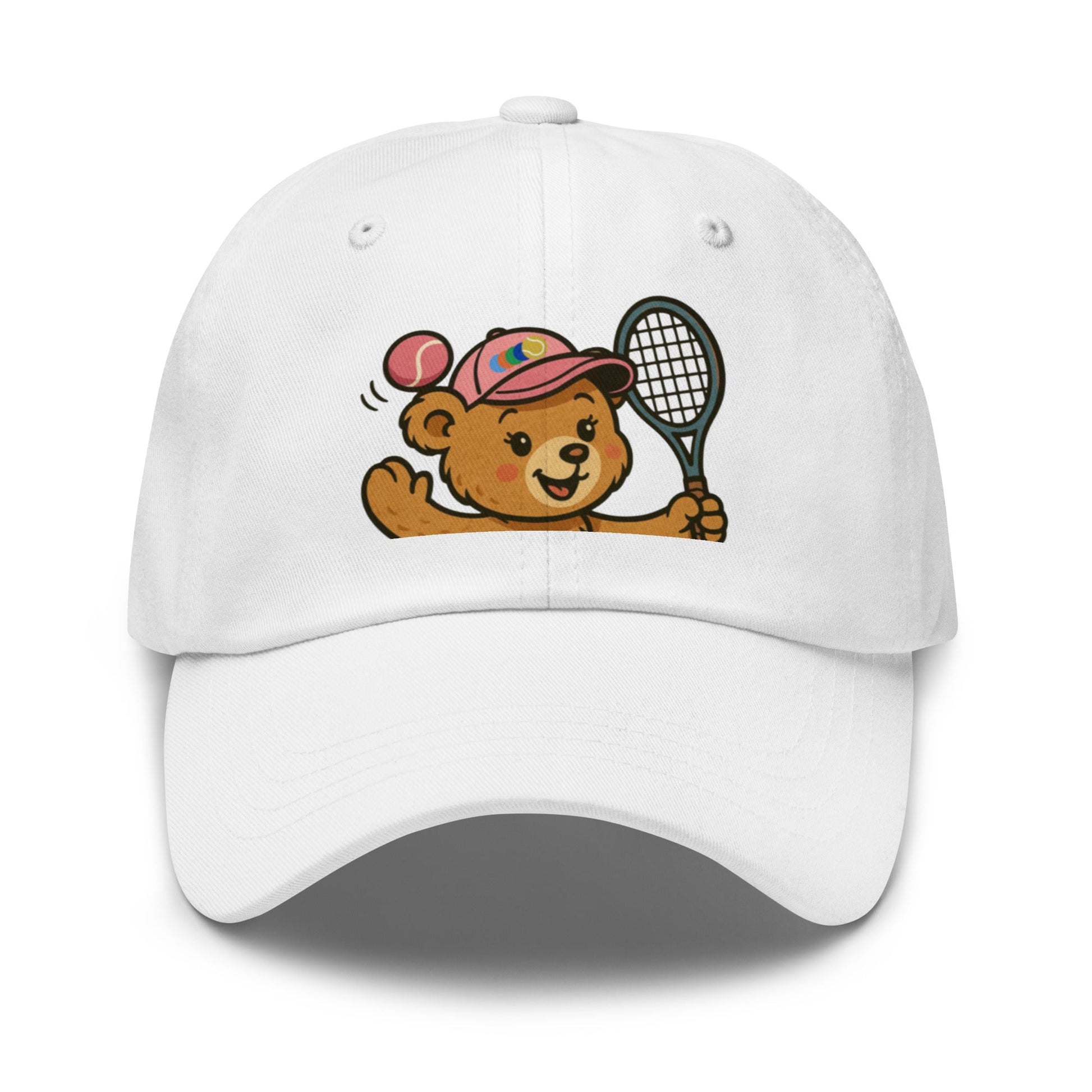 Teddy bear tennis cap pink - Golden Slam Tennis Apparel