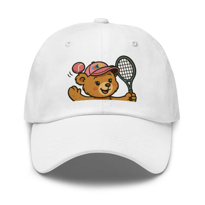 Teddy bear tennis cap pink - Golden Slam Tennis Apparel
