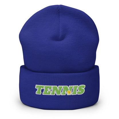 TENNIS Beanie Unisex royal - Golden Slam Tennis Apparel