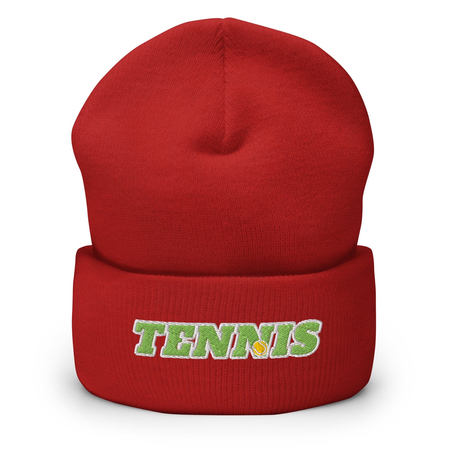 TENNIS Beanie Unisex red - Golden Slam Tennis Apparel