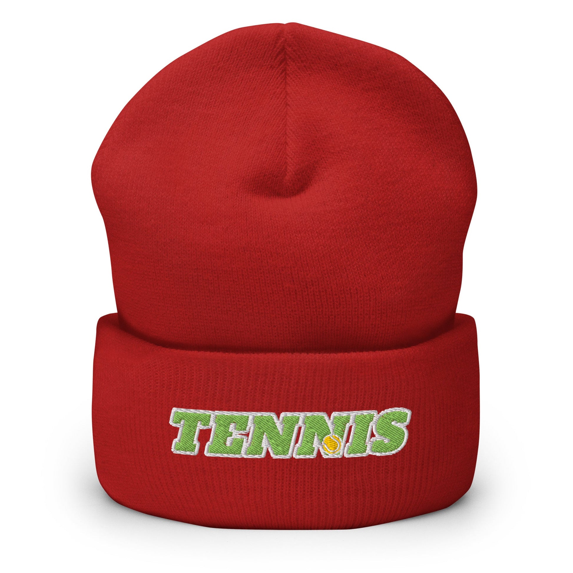 TENNIS Beanie Unisex red - Golden Slam Tennis Apparel