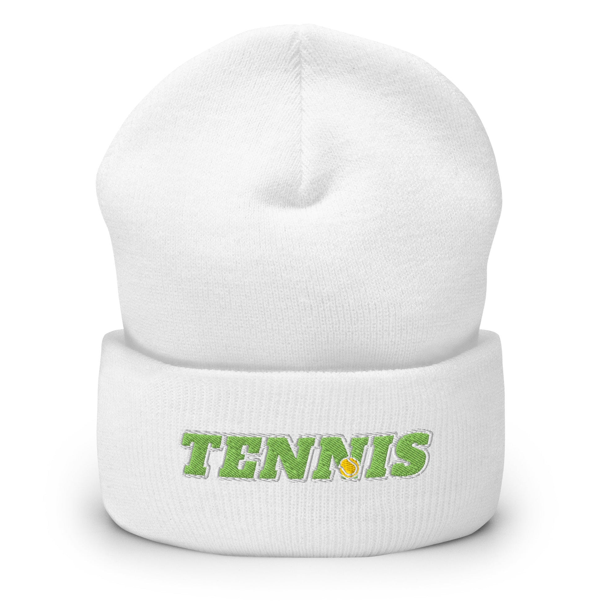 TENNIS Beanie Unisex white - Golden Slam Tennis Apparel