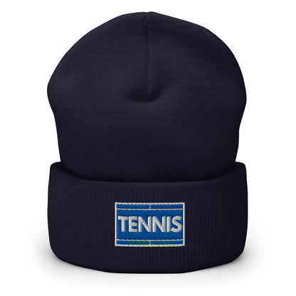TENNIS COURT Beanie Unisex black - Golden Slam Tennis Apparel