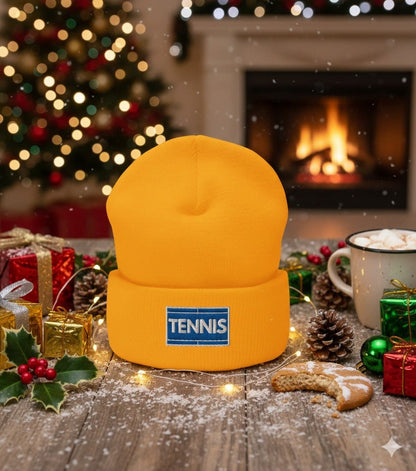 TENNIS COURT Beanie Unisex - Golden Slam Tennis Apparel