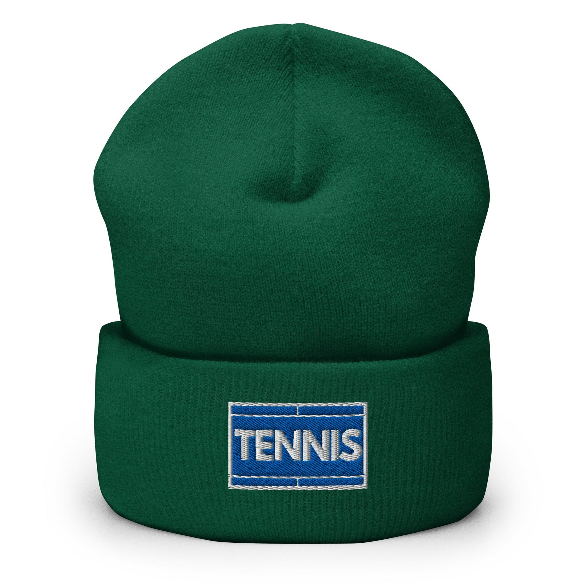 TENNIS COURT Beanie Unisex green - Golden Slam Tennis Apparel