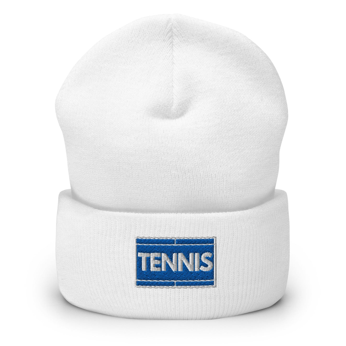 TENNIS COURT Beanie Unisex white - Golden Slam Tennis Apparel