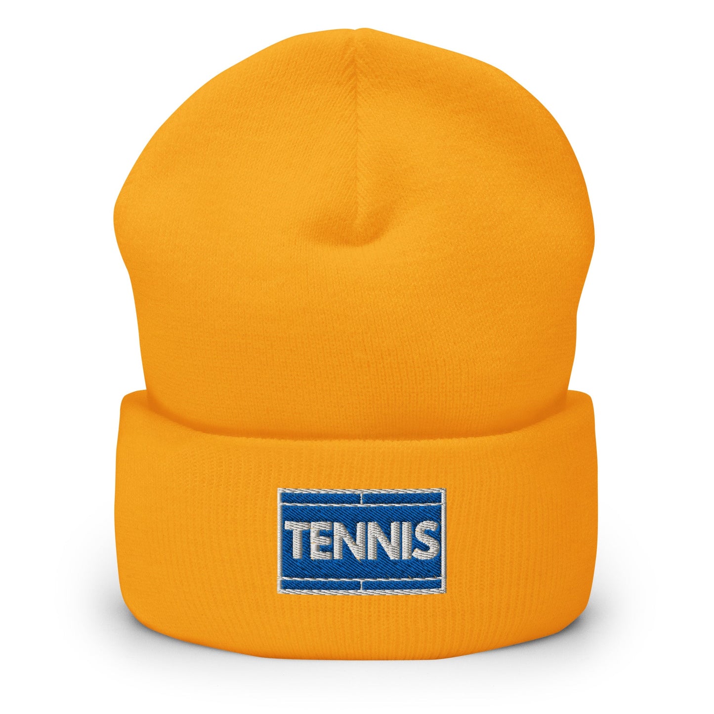 TENNIS COURT Beanie Unisex yellow - Golden Slam Tennis Apparel