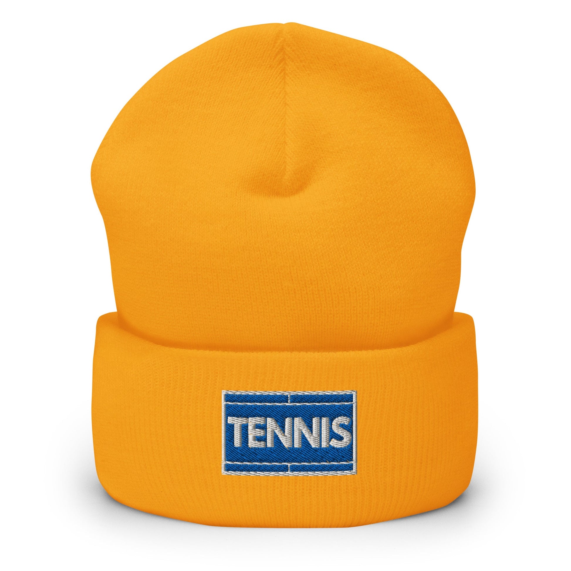 TENNIS COURT Beanie Unisex yellow - Golden Slam Tennis Apparel