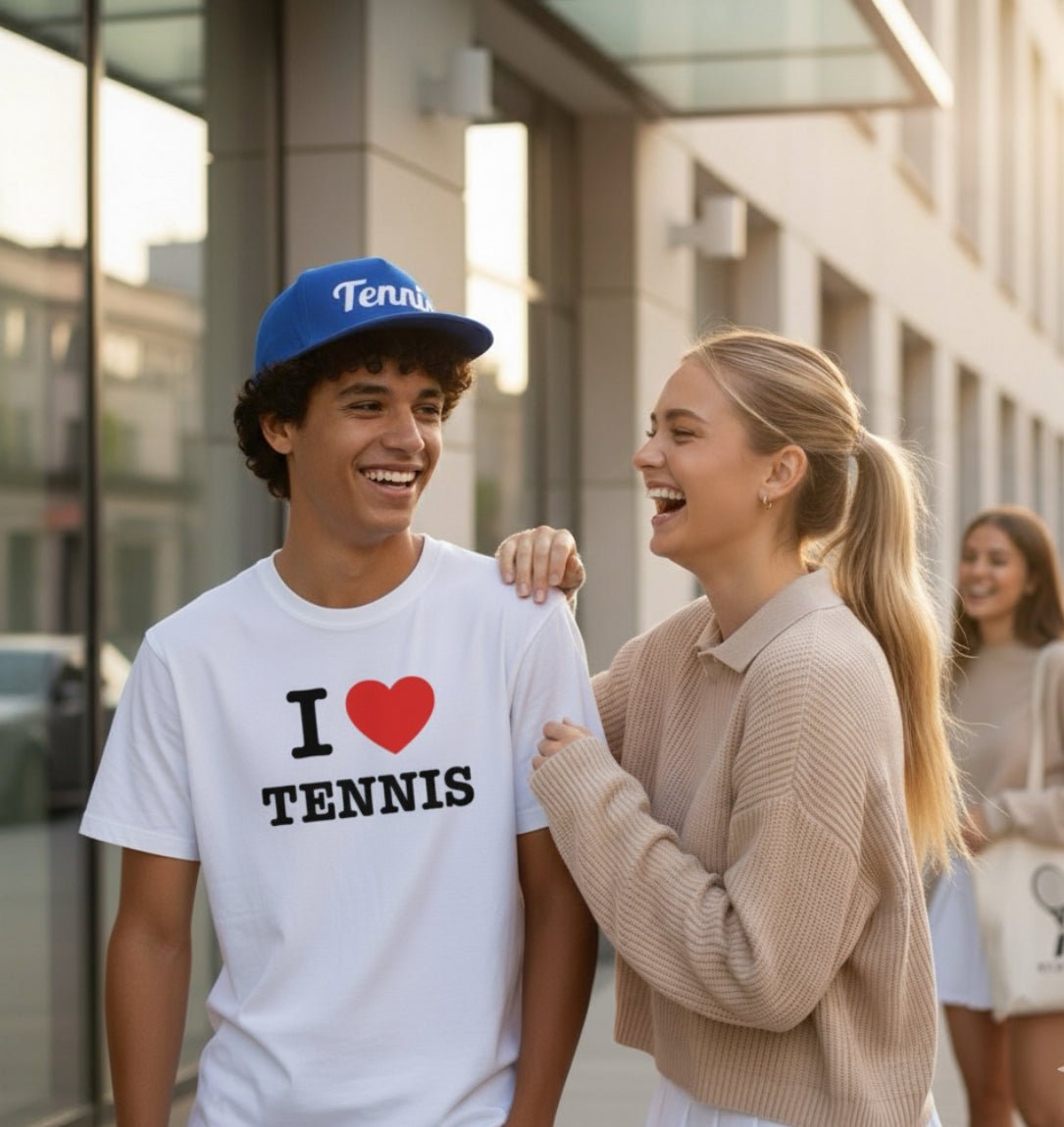 TENNIS Flat Bill Cap Blue - Golden Slam Tennis Apparel