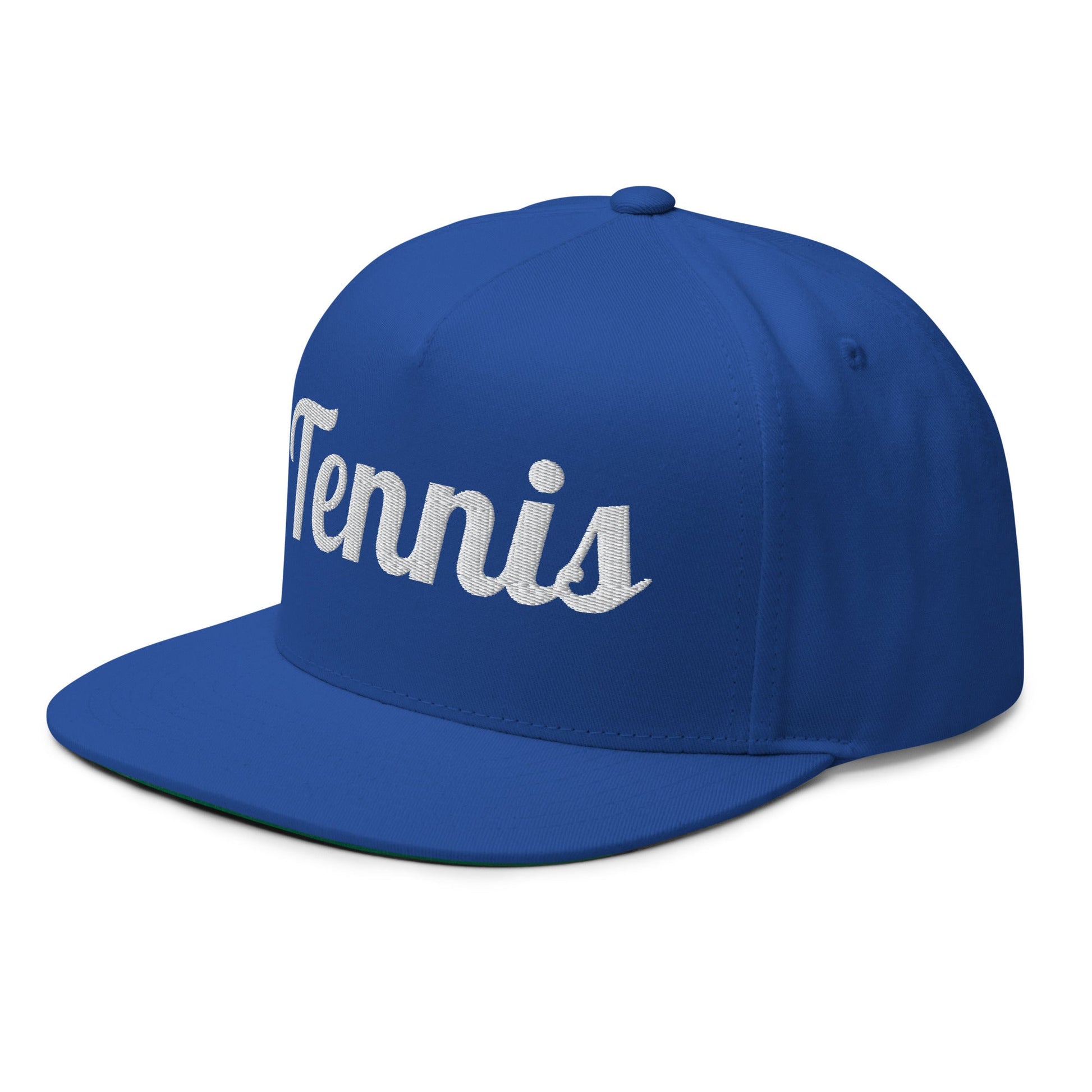 TENNIS Flat Bill Cap Blue - Golden Slam Tennis Apparel