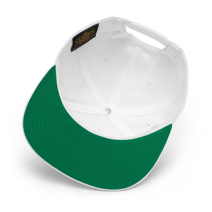TENNIS Flat Bill Cap White - Golden Slam Tennis Apparel