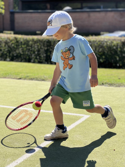 Tennis teddy bear t-shirt boy - Golden Slam Tennis Apparel
