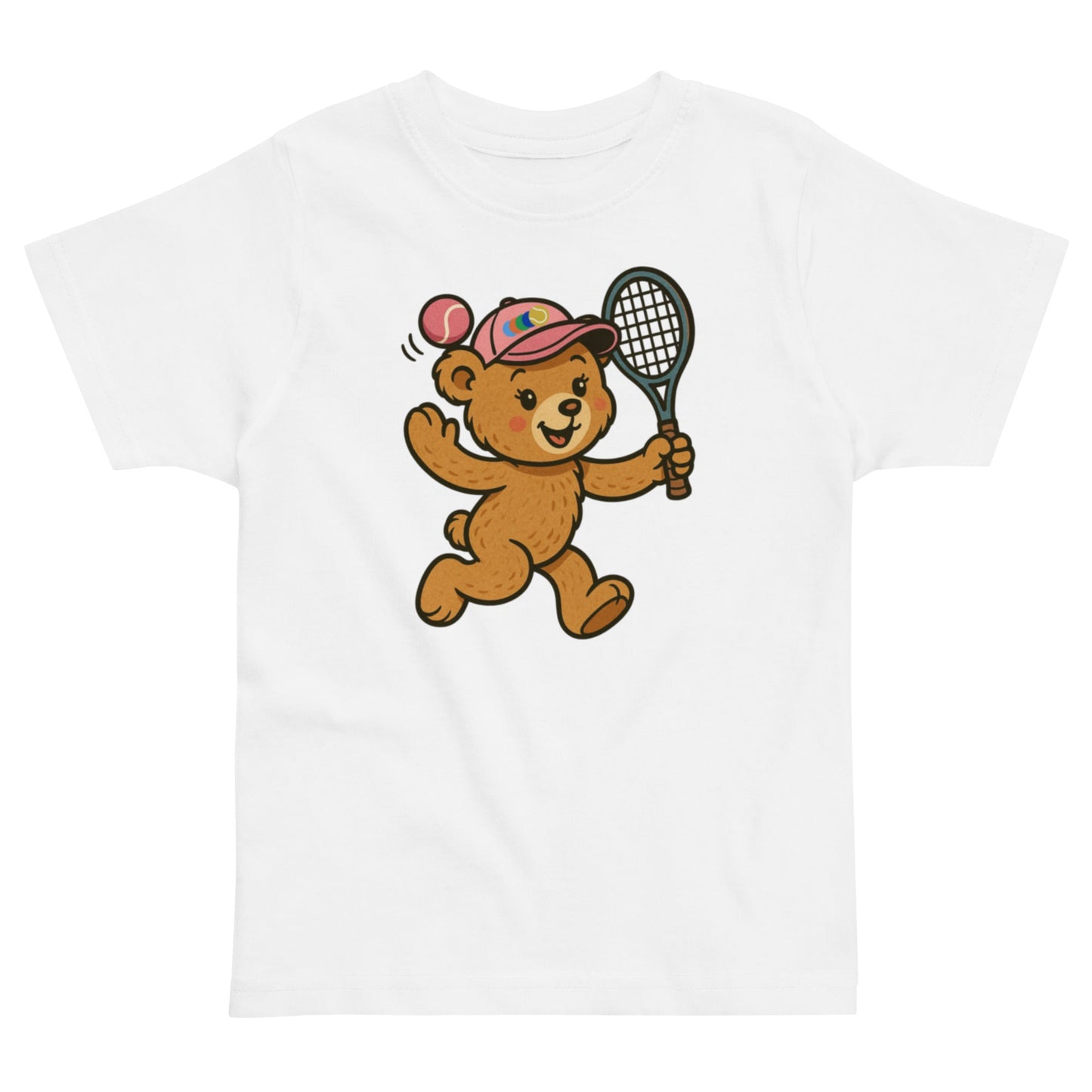 Tennis teddy bear t-shirt girl - Golden Slam Tennis Apparel