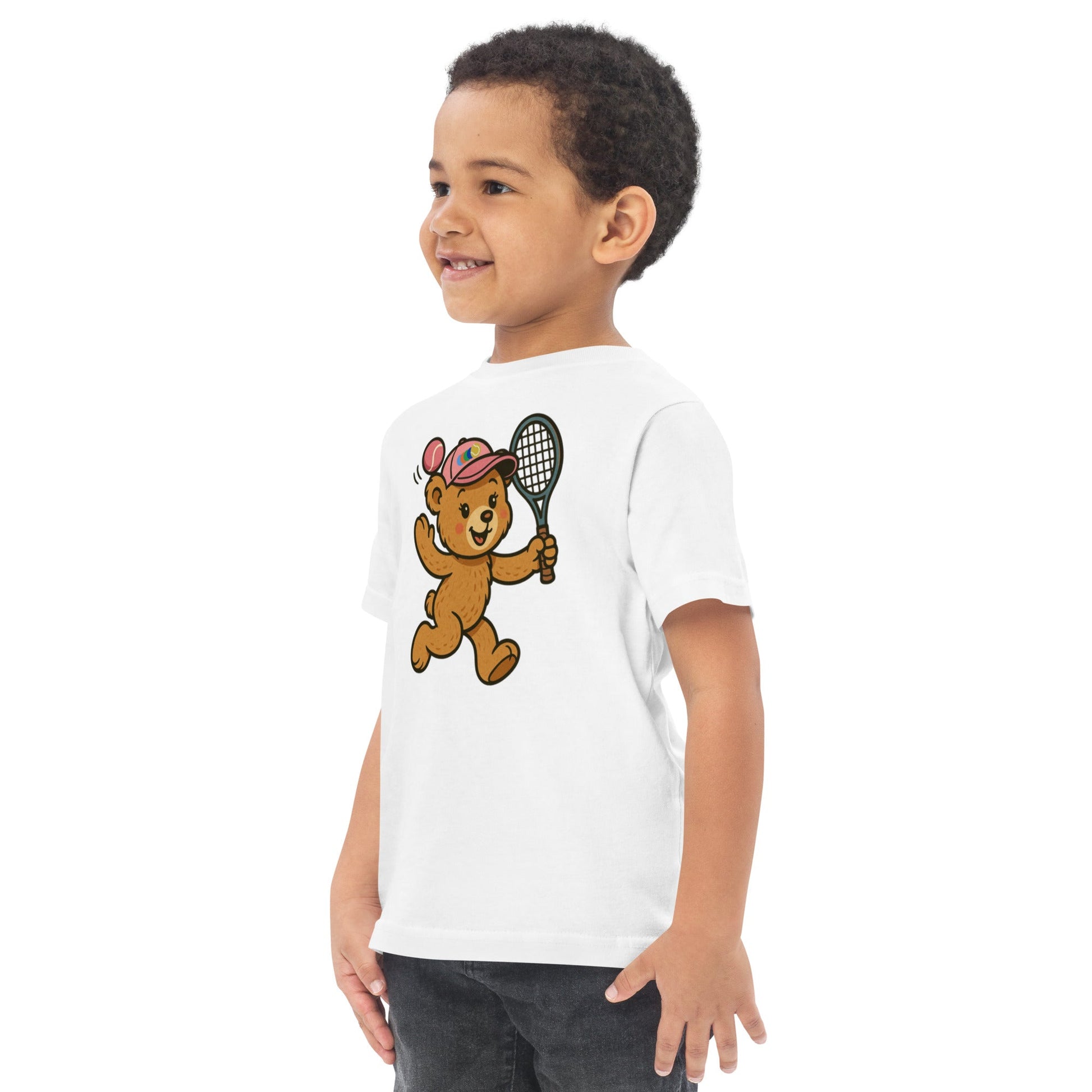 Tennis teddy bear t-shirt girl - Golden Slam Tennis Apparel