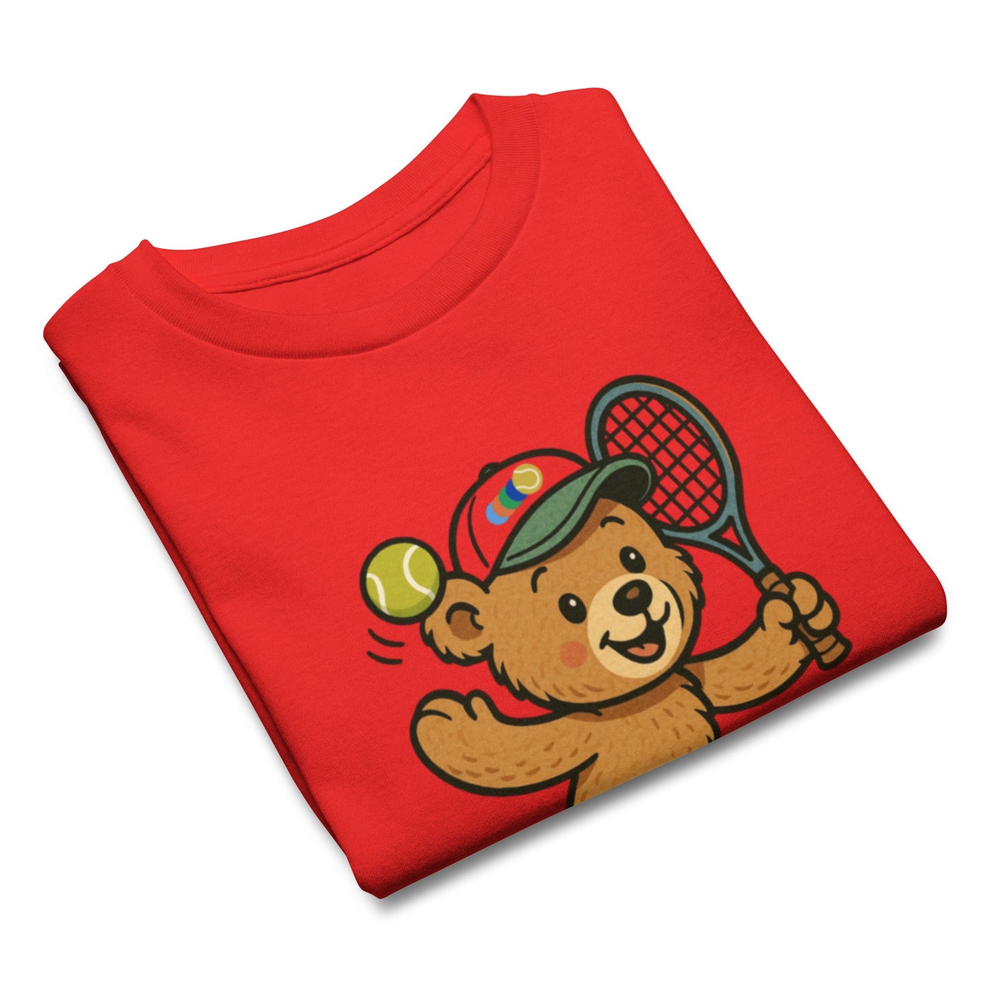 Tennis teddy bear t-shirt kids - Golden Slam Tennis Apparel