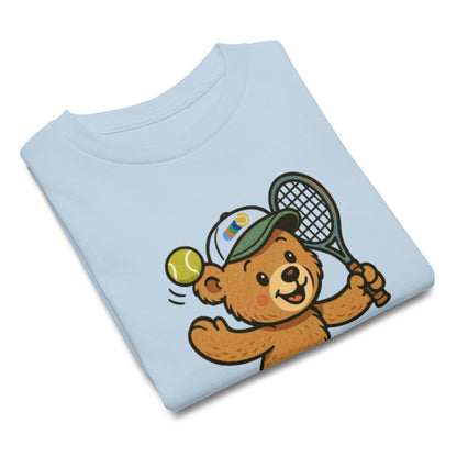 Tennis teddy bear t-shirt kids - Golden Slam Tennis Apparel