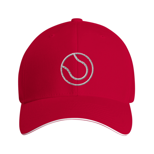 The BALL Tennis Tech Cap red - Golden Slam Tennis Apparel